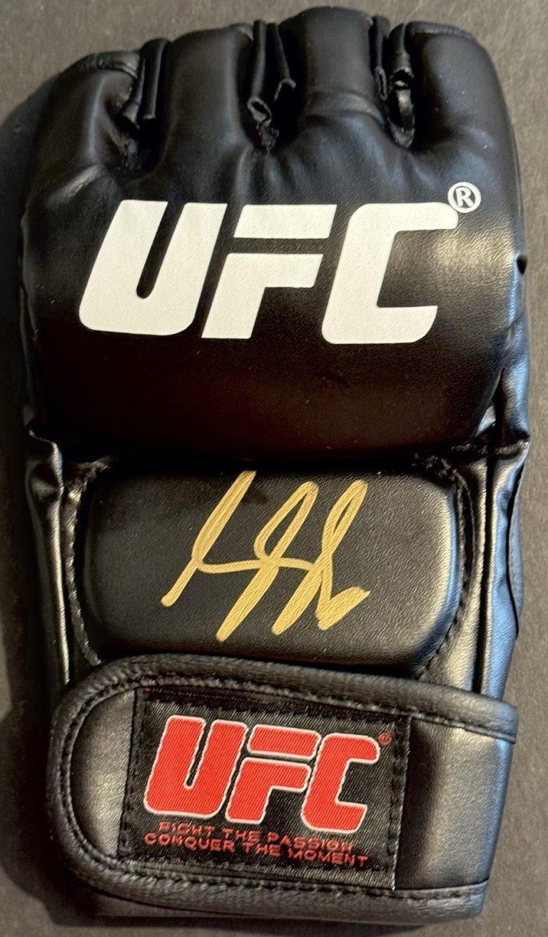 Farid Basharat Signed Autographed UFC Fight Glove PSA/DNA COA