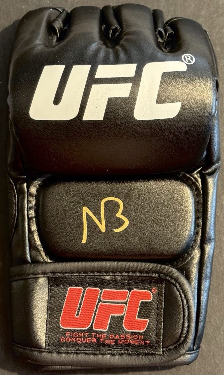 N3ON Signed Autographed UFC Fight Glove Streamer Kick PSA/DNA COA