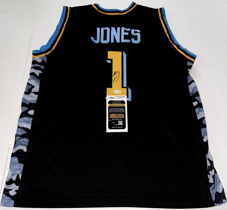 Kam Jones Marquette Golden Eagles signed Custom jersey autographed JSA COA