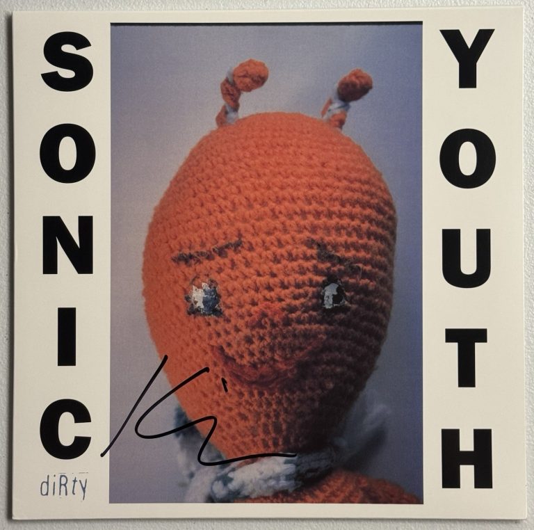 KIM GORDON SIGNED “DIRTY”  VINYL RECORD ALBUM LP SONIC YOUTH PSA/DNA COA