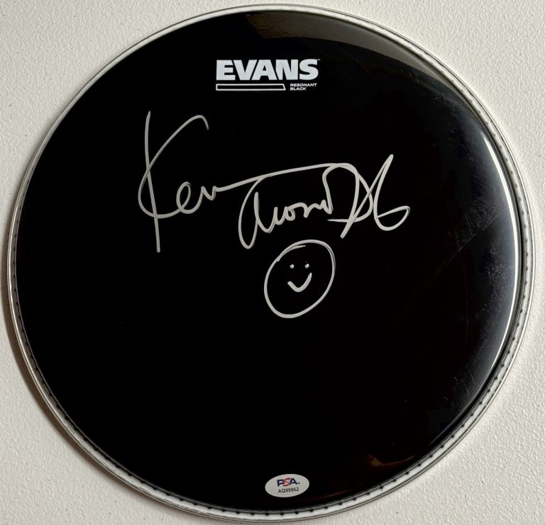 Kenny Aronoff Signed Autographed 12” Inch Drum Head Sammy Hagar Band PSA/DNA COA