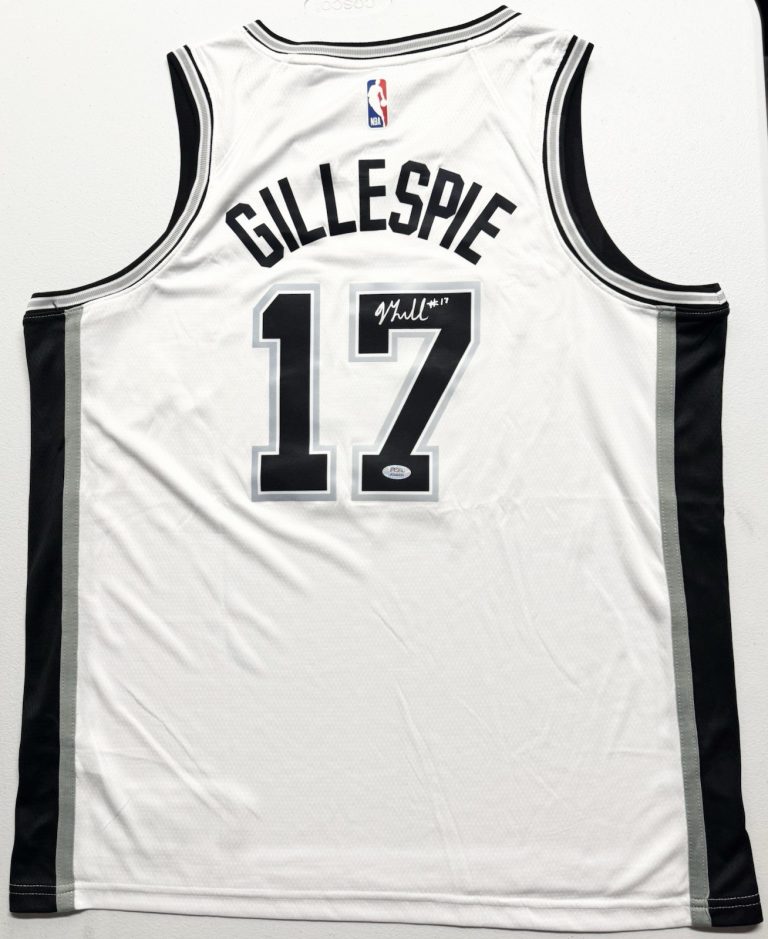 Ja'Kobi Gillespie Signed Autographed San Antonio Spurs Jersey PSA/DNA COA