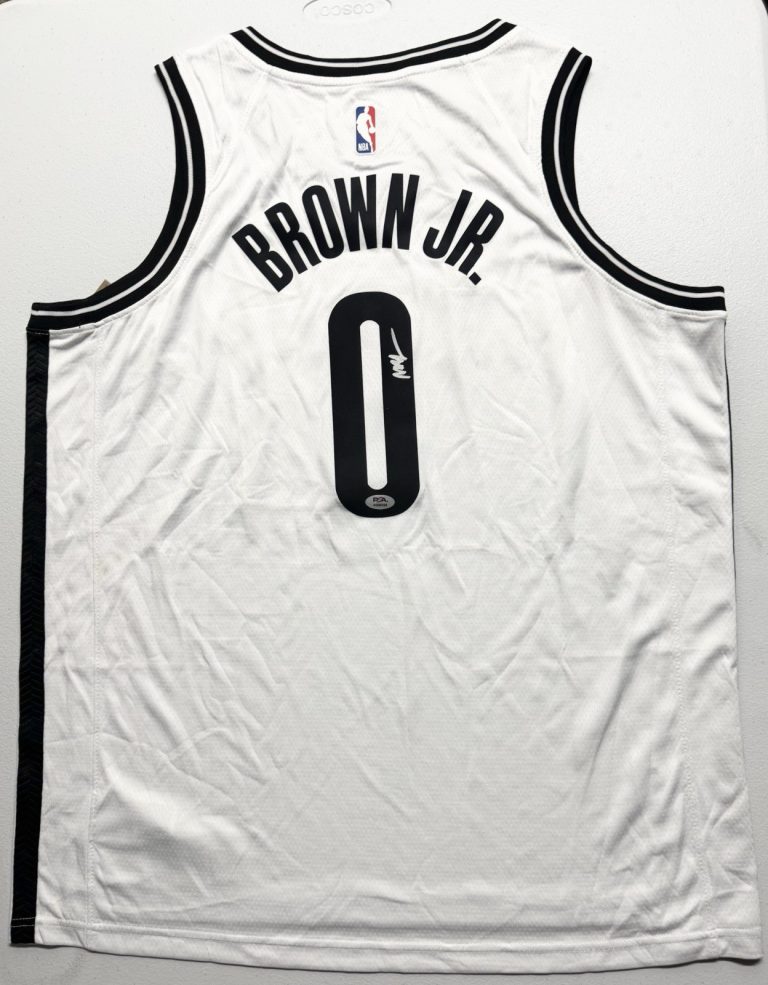 Mikel Brown Jr. Signed Autographed Brooklyn Nets Jersey PSA/DNA COA