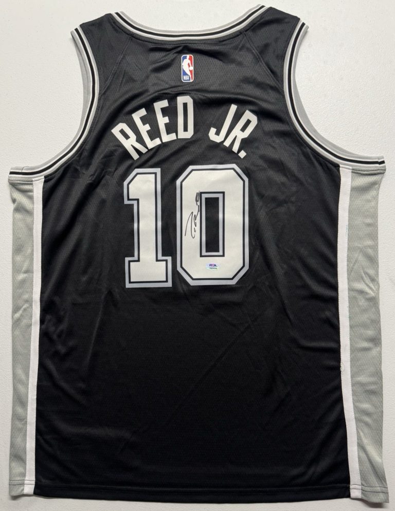 Tarris Reed Jr. Signed Autographed San Antonio Spurs Jersey PSA/DNA COA