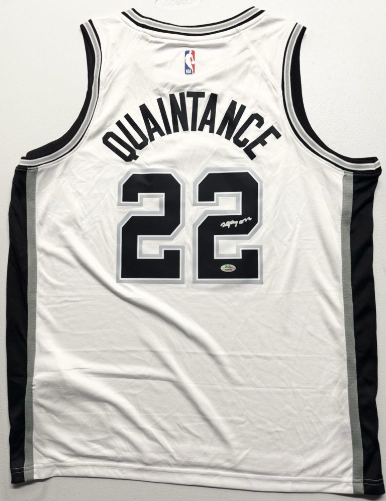 Jayden Quaintance Signed Autographed San Antonio Spurs Jersey PSA/DNA COA
