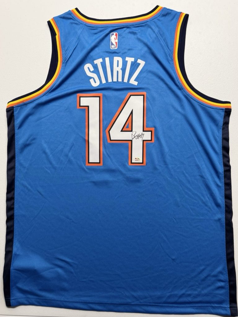 Bennett Stirtz Signed Autographed Oklahoma City Thunder Jersey PSA/DNA COA