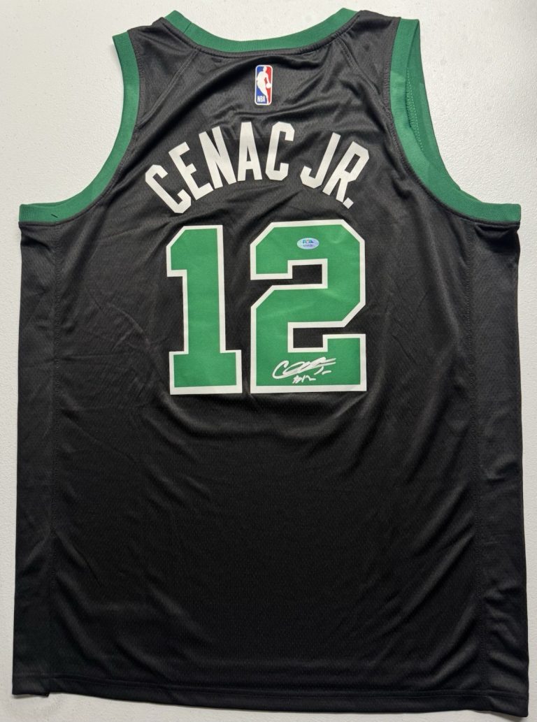 Chris Cenac Jr. Signed Autographed Boston Celtics Jersey PSA/DNA COA