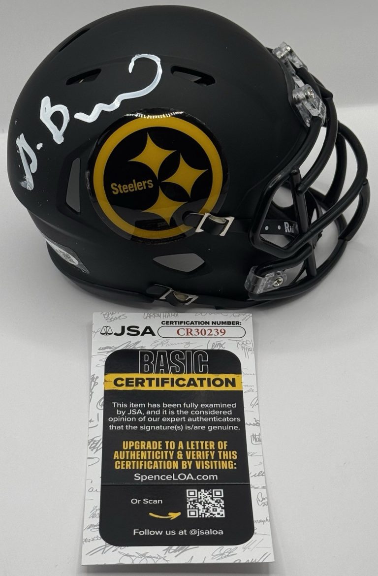 Germie Bernard Signed Autographed Pittsburgh Steelers Mini Helmet JSA COA