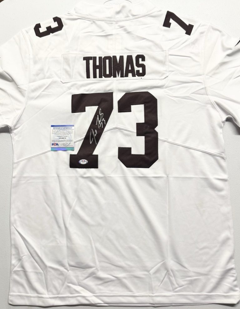 Joe Thomas Signed Autographed Cleveland Browns Jersey HOF PSA/DNA COA