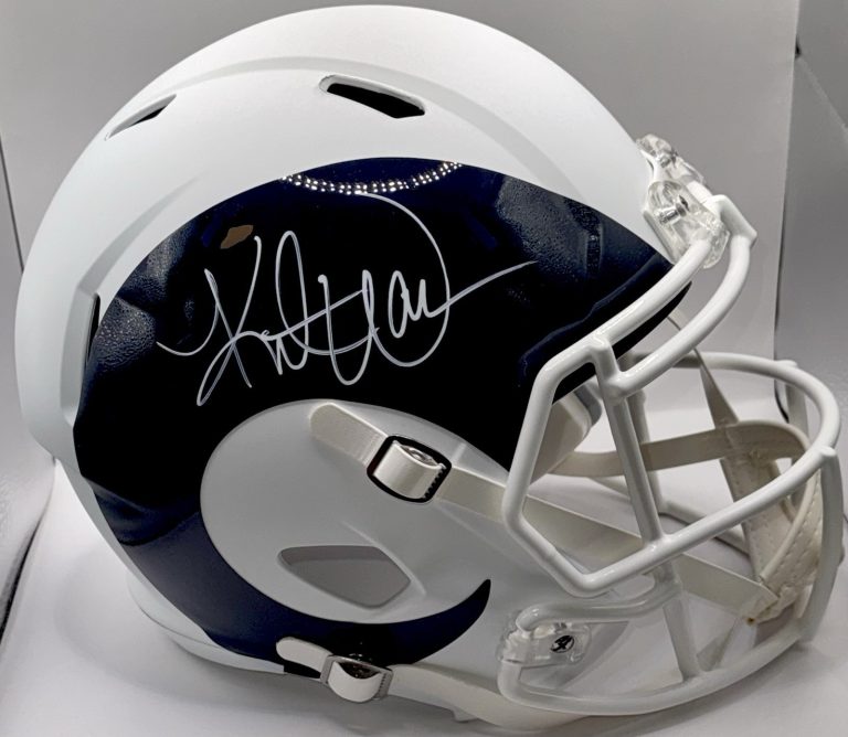 Kurt Warner Signed Autographed St. Louis Rams Full Size AMP Helmet Psa/Dna
