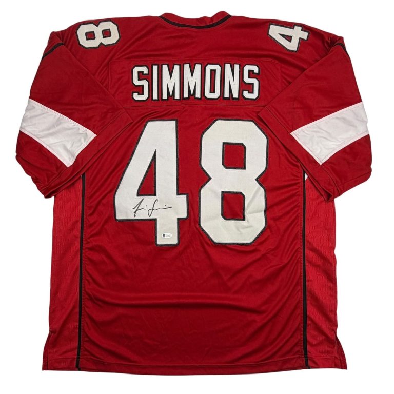 Autographed/Signed Isaiah Simmons Arizona Red Football Jersey Beckett COA