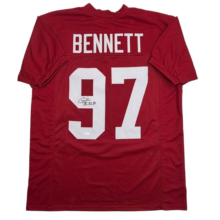 Autographed/Signed Cornelius Bennett Arizona Red Jersey Beckett BAS COA