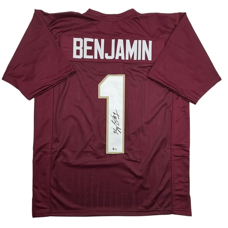 Autographed/Signed Kelvin Benjamin Florida State Maroon Jersey Beckett COA
