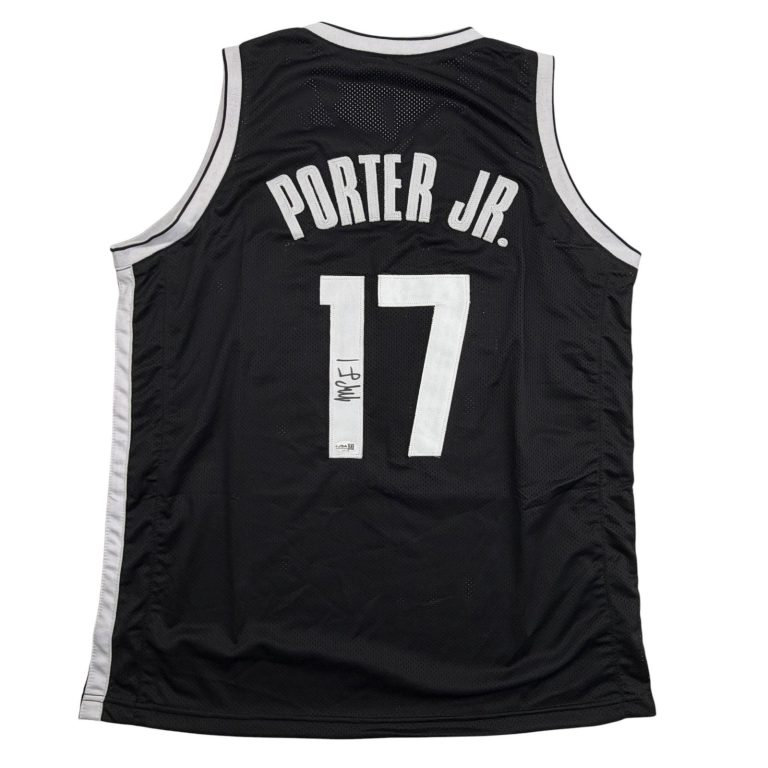 Autographed/Signed Michael Porter Jr Brooklyn Black Jersey JSA COA