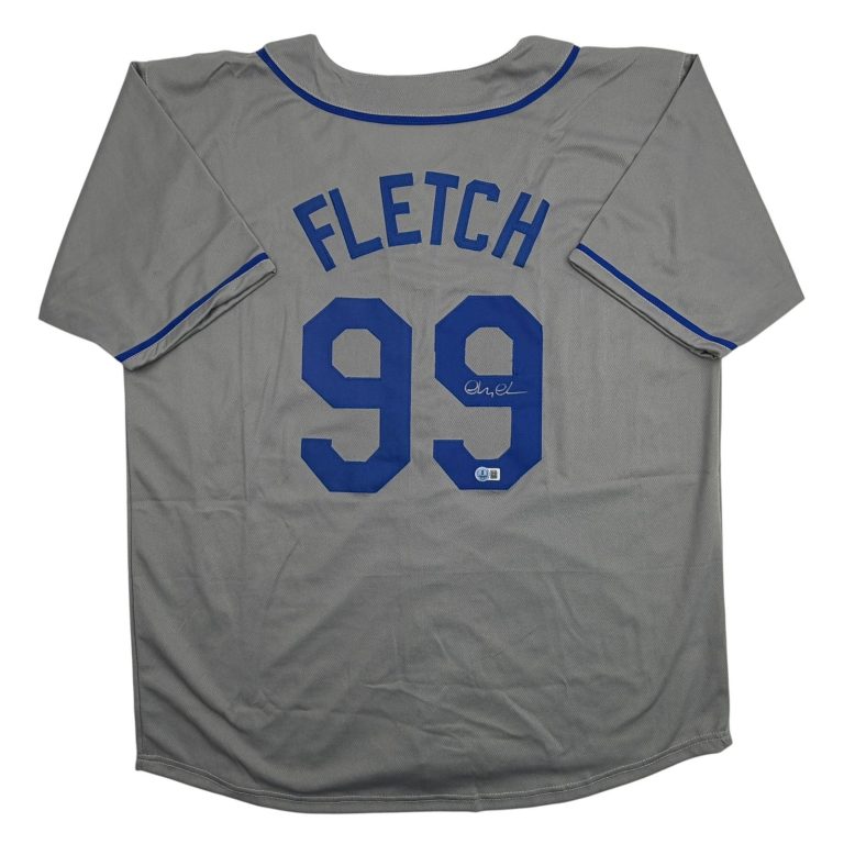 Autographed/Signed Chevy Chase Fletch Los Angeles Grey Jersey Beckett COA