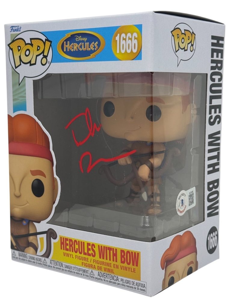 Tate Donovan Signed Autograph Hercules With Bow Funko Pop #1666 Beckett COA