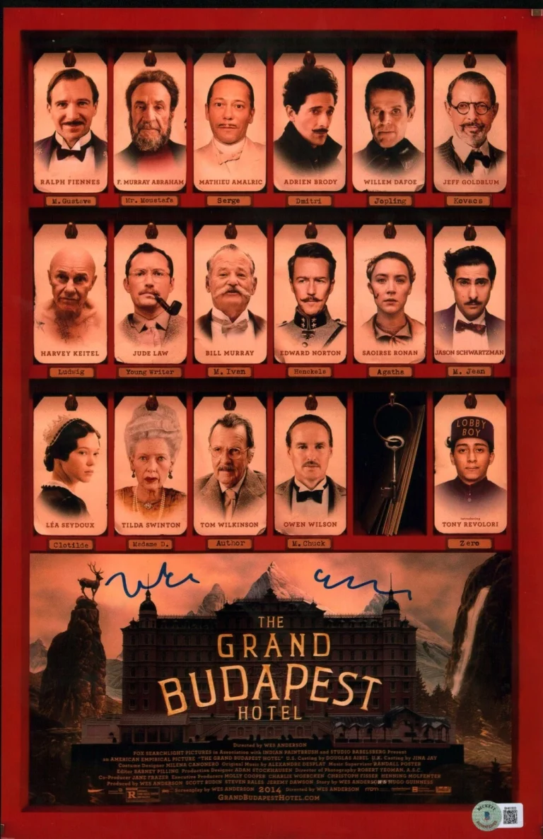 Wes Anderson SIGNED Grand Budapest Hotel 11x17 Mini Poster BECKETT BAS COA