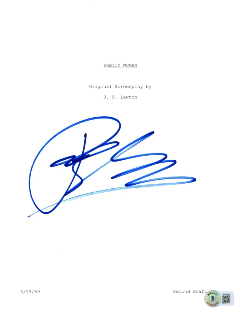 Richard Gere Pretty Woman SIGNED Full Movie Script BAS Beckett COA AUTOGRAPH