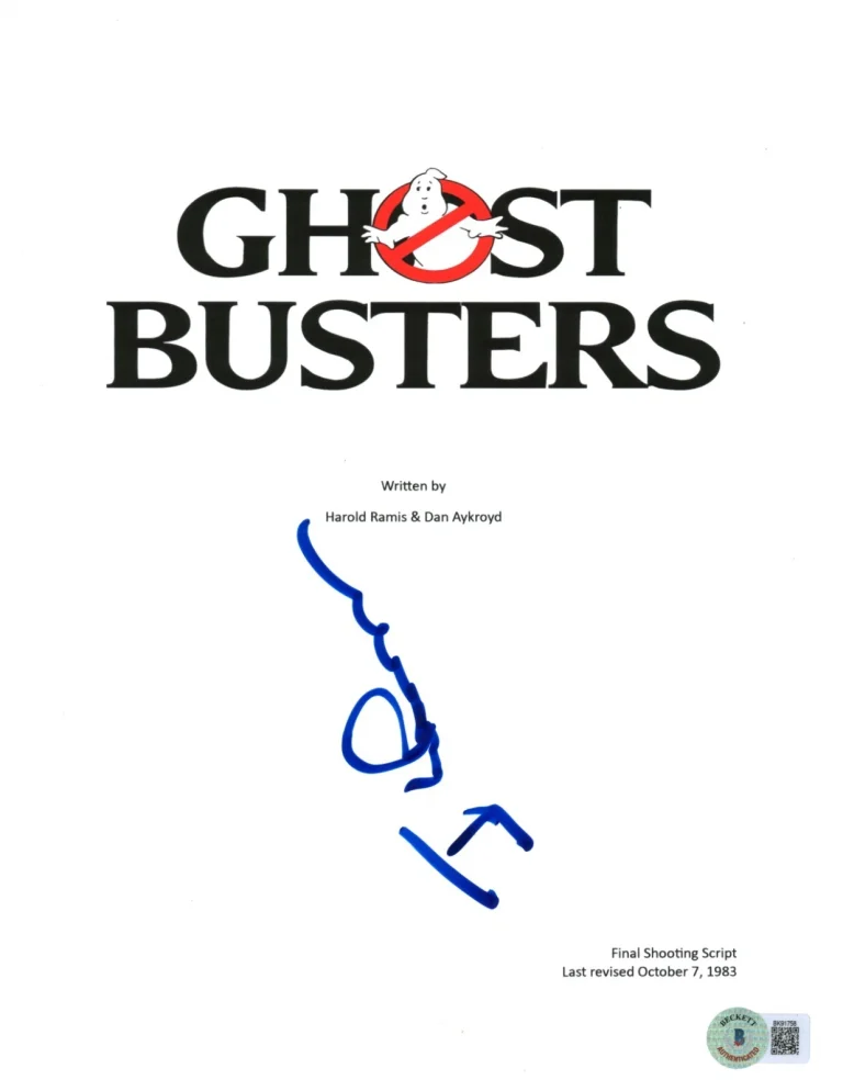 IVAN REITMAN SIGNED AUTOGRAPH GHOSTBUSTERS FULL MOVIE SCRIPT - BECKETT COA, RARE