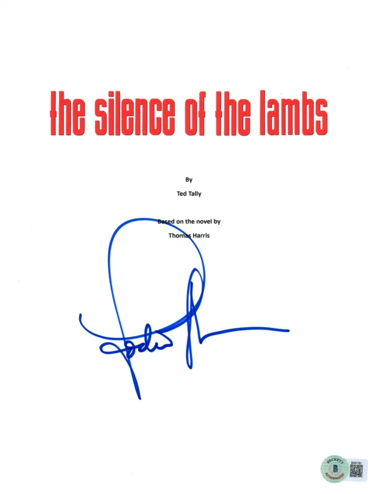 JODIE FOSTER SIGNED AUTOGRAPH SILENCE OF THE LAMBS FULL MOVIE SCRIPT-BECKETT COA
