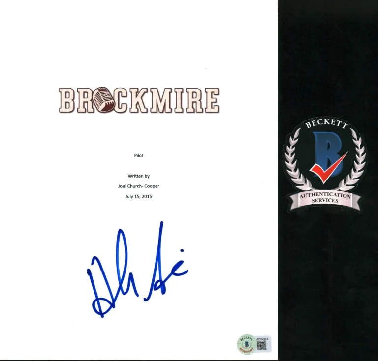 Hank Azaria SIGNED BROCKMIRE Full Pilot Script Jim Brockmire Beckett COA BAS