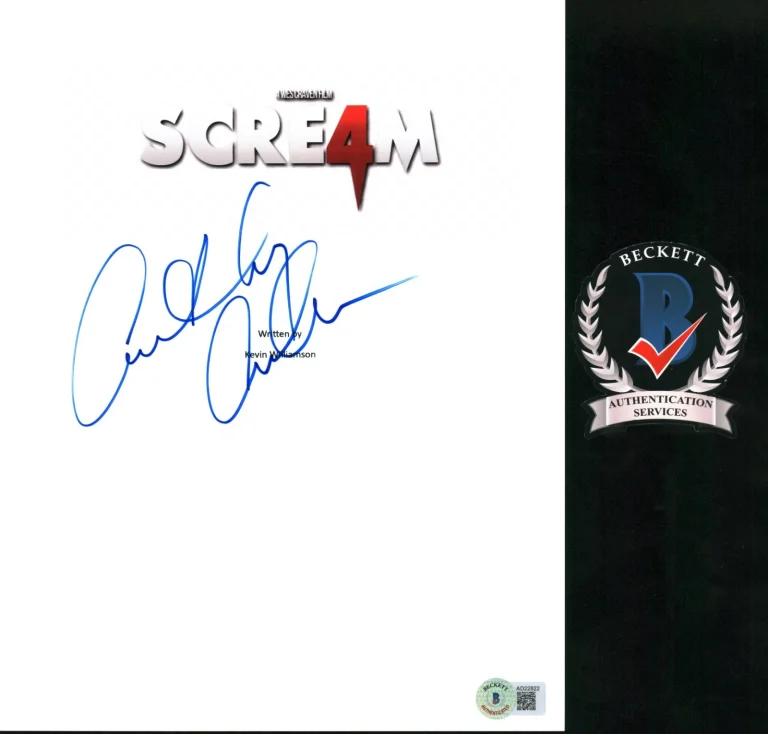 Anthony Anderson SIGNED SCREAM 4 MOVIE SCRIPT BECKETT BAS COA GHOSTFACE