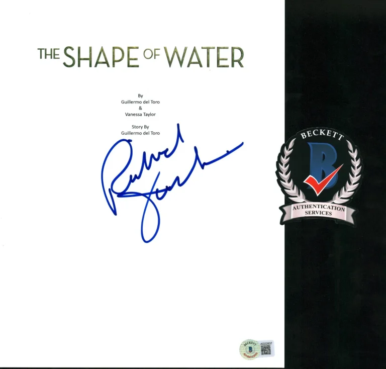 Richard Jenkins SIGNED The Shape of Water Oscar Winning Full Script BECKETT COA