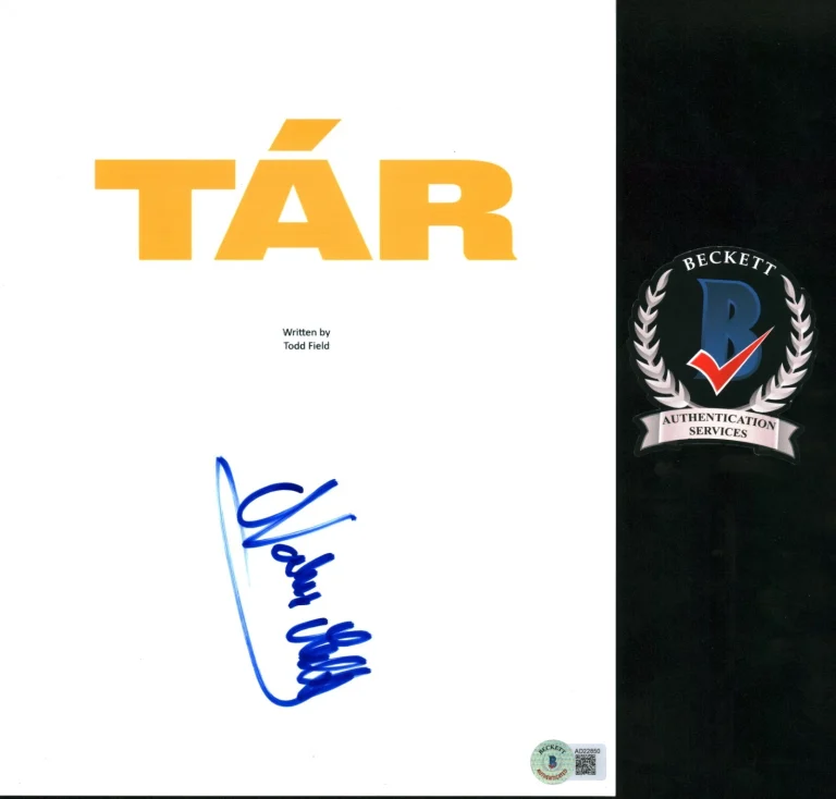 Noemie Merlant SIGNED TAR FULL MOVIE SCRIPT BECKETT BAS COA