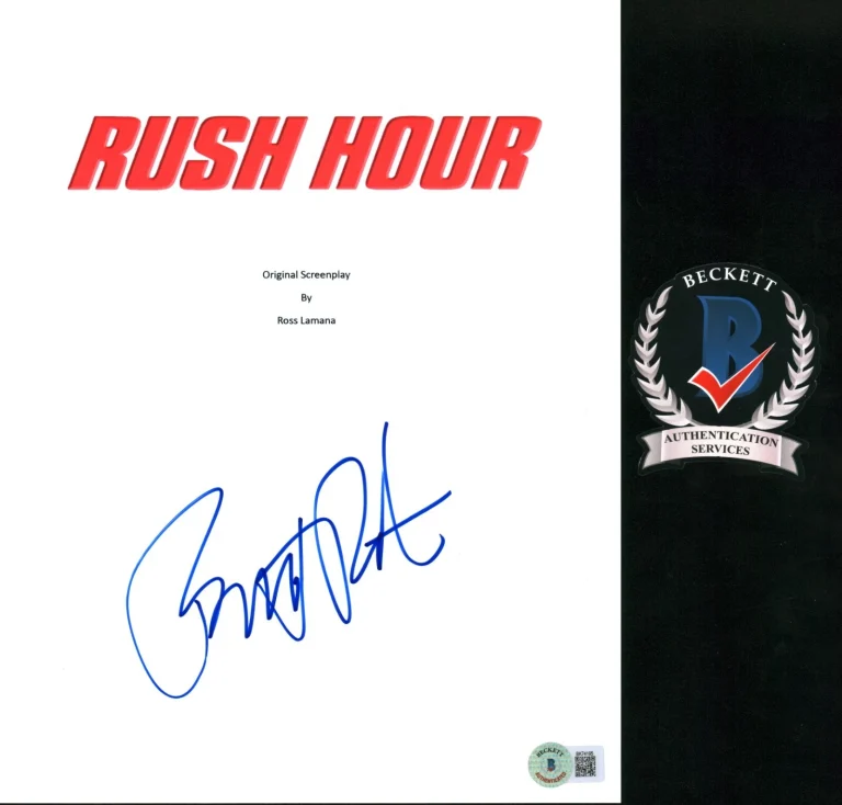 BRETT RATNER SIGNED RUSH HOUR FULL MOVIE SCRIPT BECKETT BAS COA DIRECTOR
