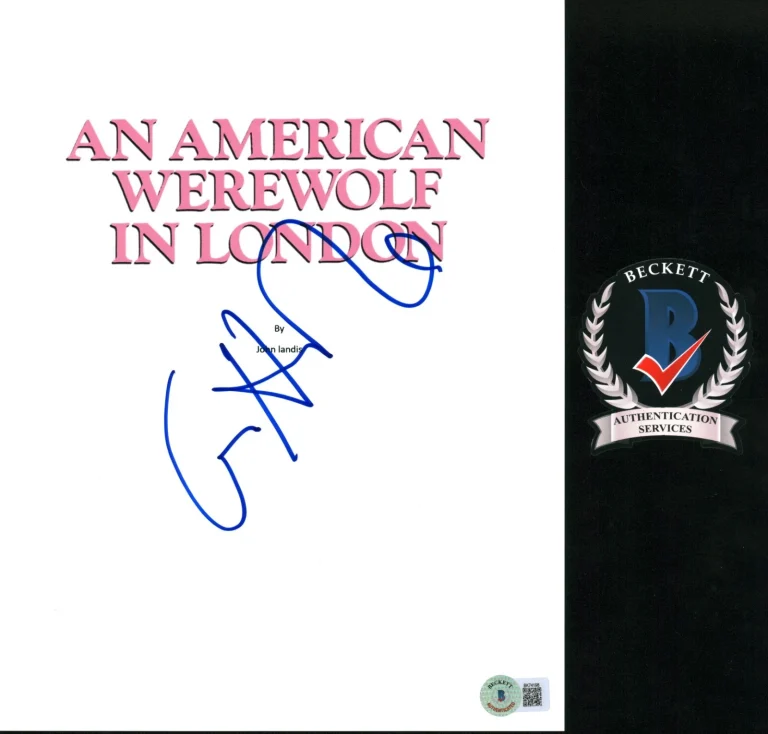 GRIFFIN DUNNE SIGNED AN AMERICAN WEREWOLF IN LONDON MOVIE SCRIPT BECKETT BAS COA