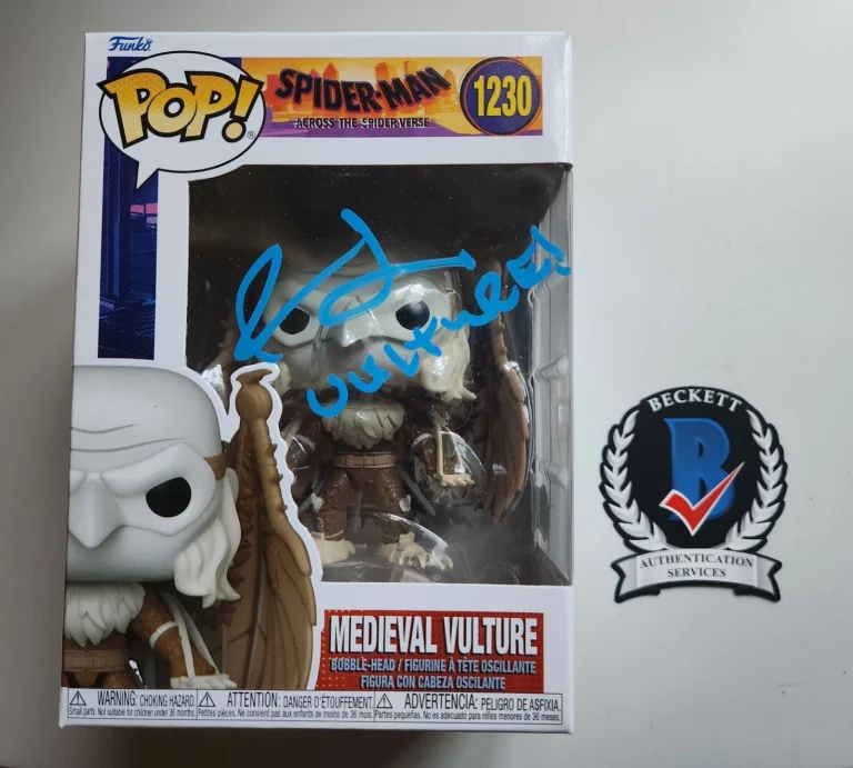 Jorma Taccone SIGNED Spiderman Spiderverse Funko Pop Vulture Beckett BAS COA