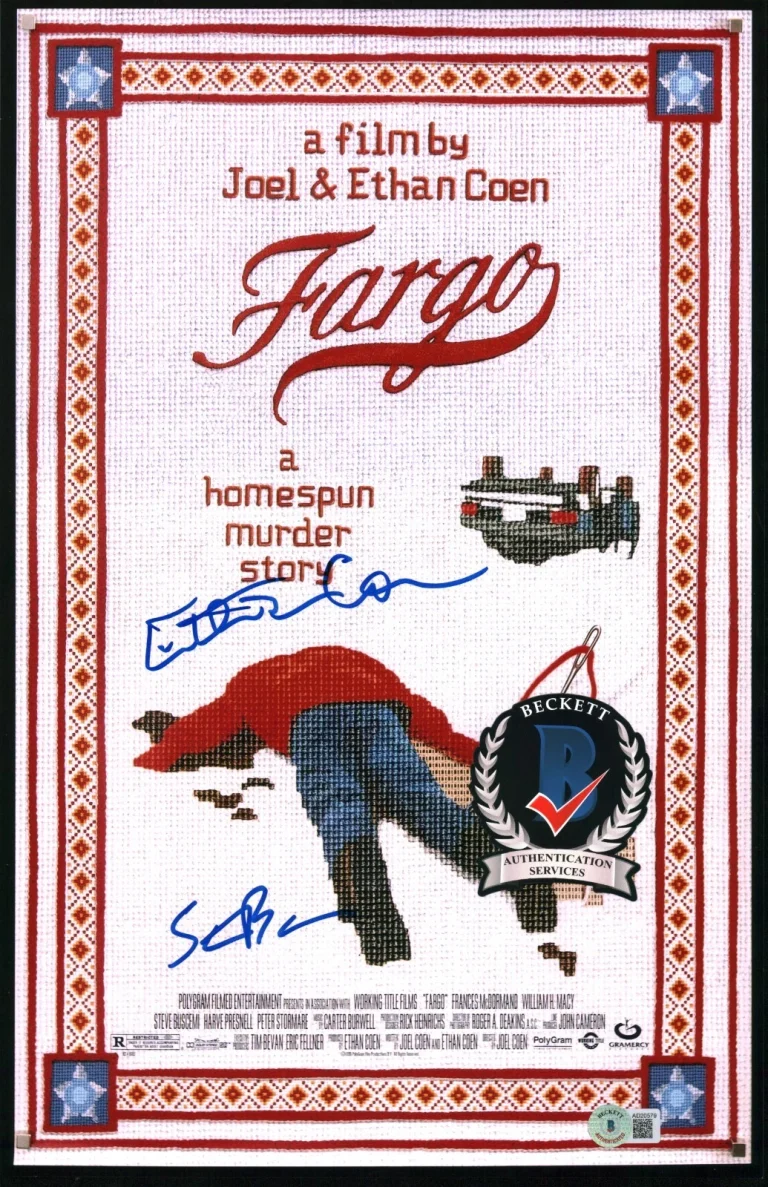 ETHAN COEN STEVE BUSCEMI SIGNED FARGO 11X17 PHOTO BECKETT BAS COA