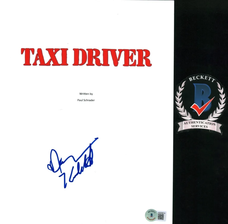 HARVEY KEITEL SIGNED TAXI DRIVER SCRIPT FULL MOVIE BECKETT BAS COA