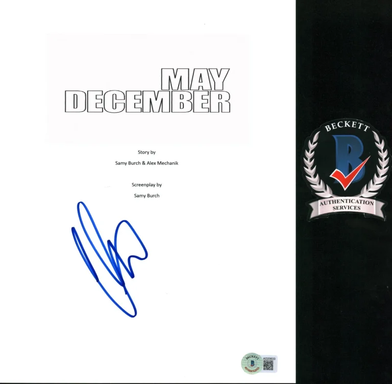 CHARLES MELTON SIGNED MAY DECEMBER FULL MOVIE SCRIPT BECKETT BAS COA