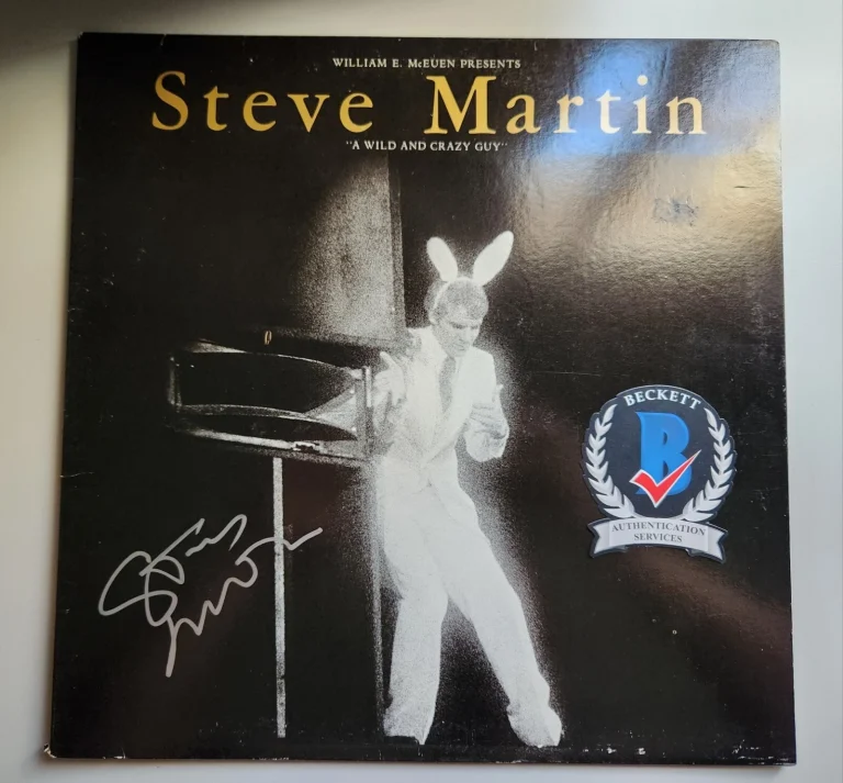 STEVE MARTIN SIGNED A WILD AND CRAZY GUY VINYL COMEDY LEGEND BECKETT BAS COA