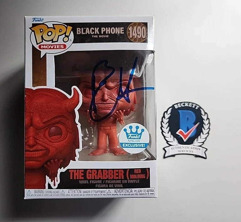 ETHAN HAWKE THE BLACK PHONE SIGNED FUNKO POP THE GRABBER BECKETT BAS COA