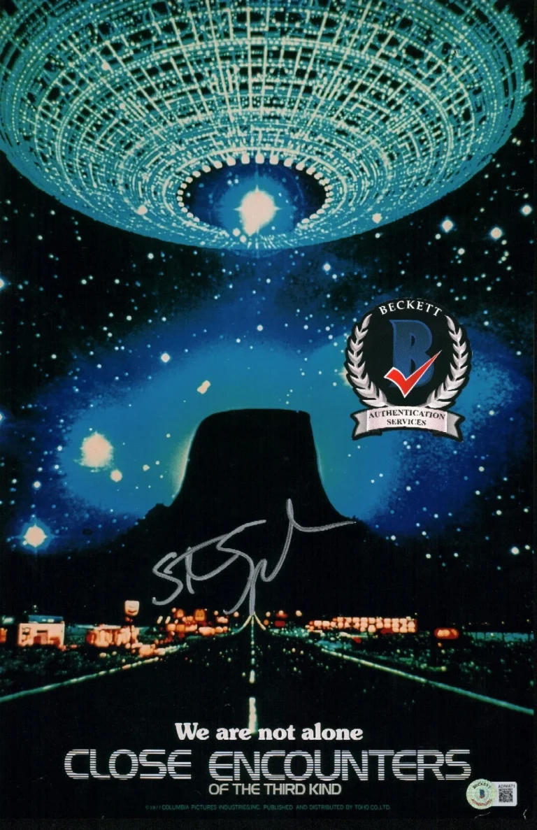 STEVEN SPIELBERG SIGNED CLOSE ENCOUNTERS 11X17 BECKETT BAS FULL LOA COA