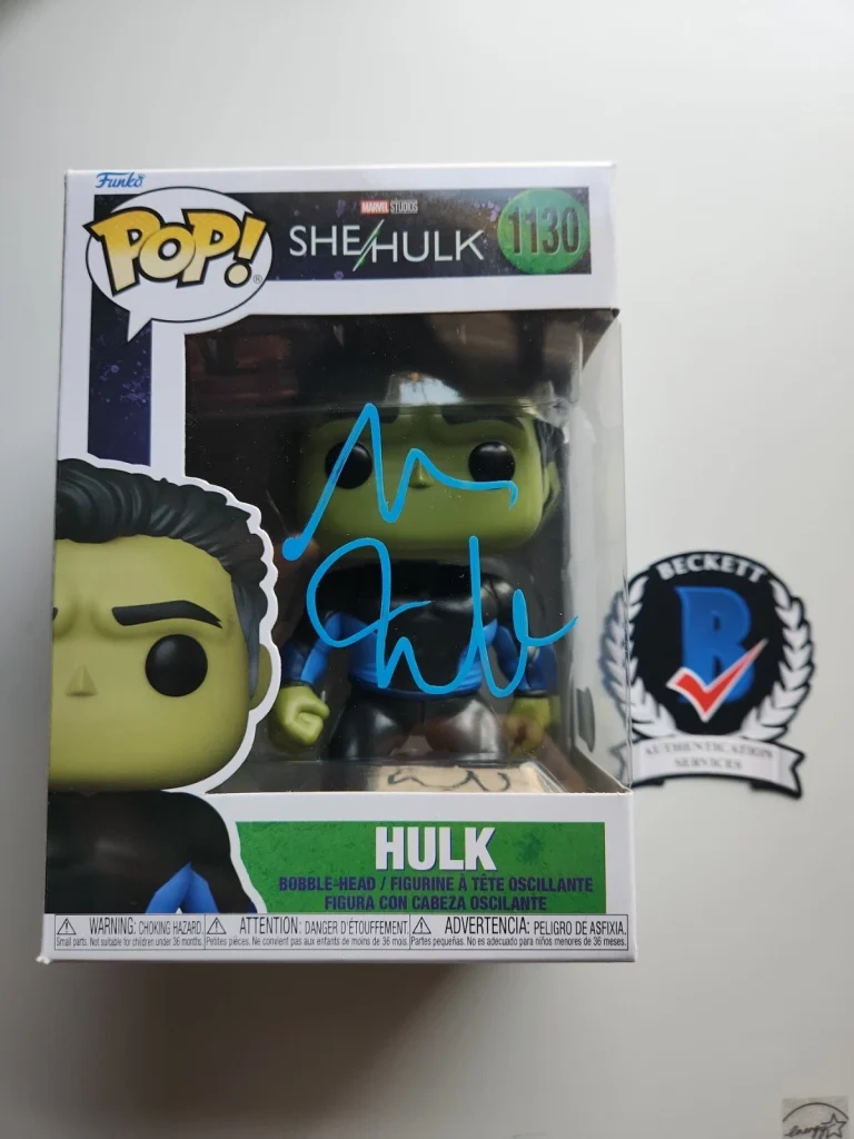 MARK RUFFALO SIGNED HULK FUNKO POP SHEHULK MCU BECKETT BAS COA