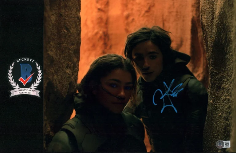 ZENDAYA SIGNED DUNE CHANI DUNE 2 BEAUTIFUL ACTRESS 11X14 PHOTO BECKETT BAS COA