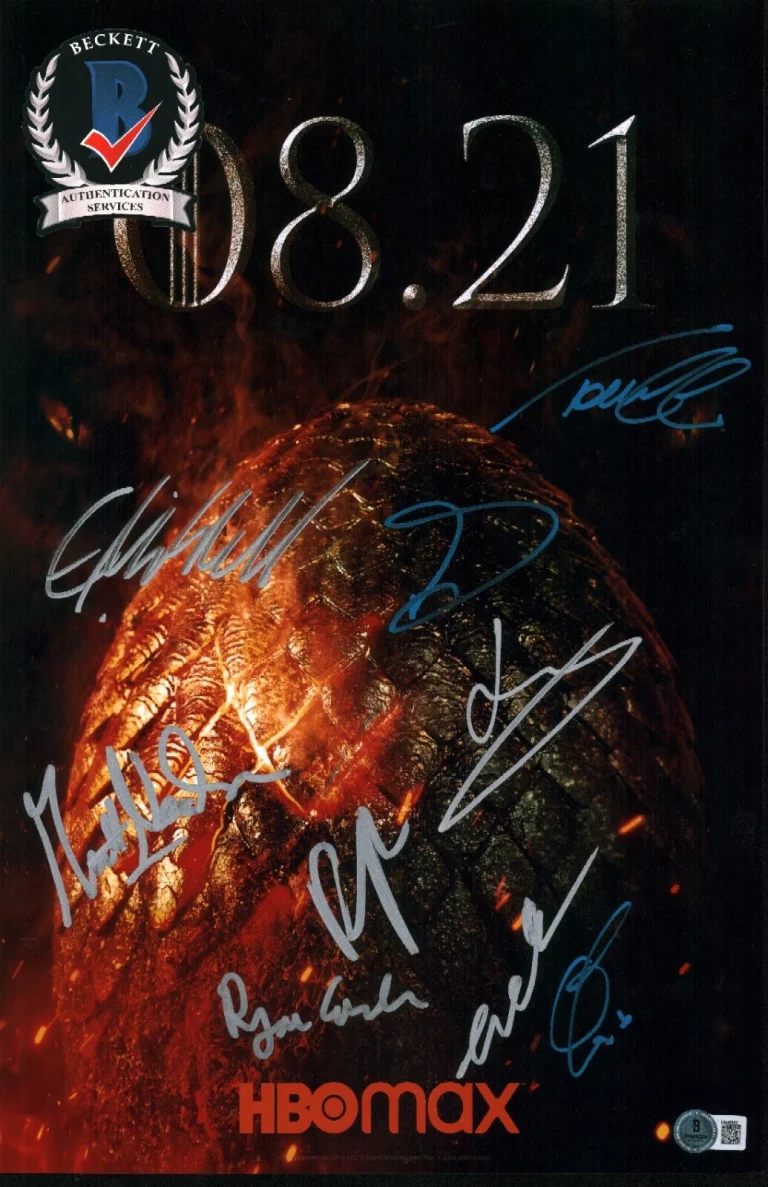 HOUSE OF THE DRAGON SIGNED CAST SMITH MITCHELL FRANKEL 11X17 PHOTO BAS COA LOA