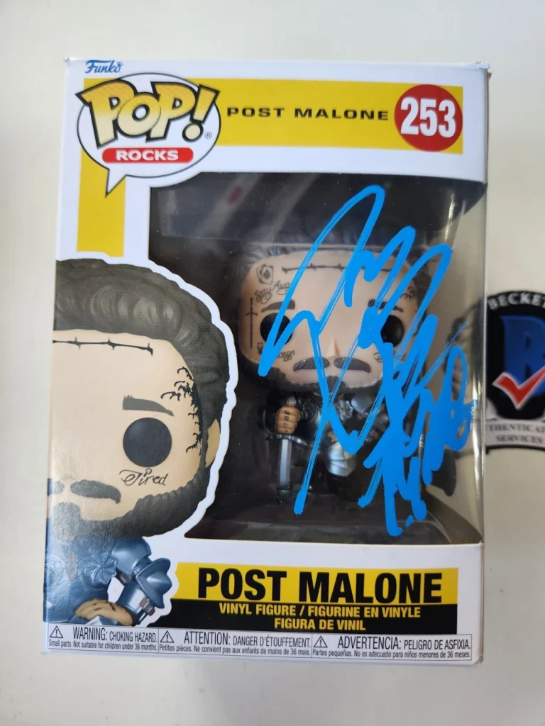 POST MALONE SIGNED FUNKO POP RAPPER I HAD SOME HELP F1-TRILLION BECKETT BAS COA
