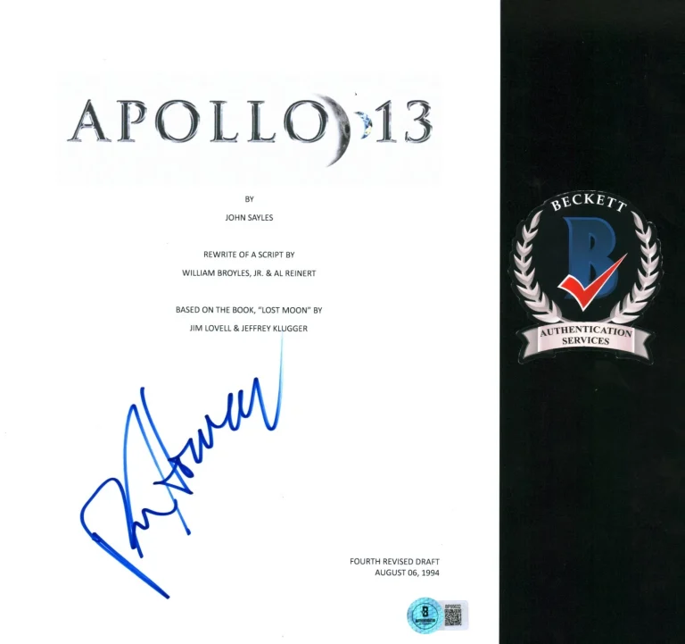 RON HOWARD SIGNED APOLLO 13 LEGENDARY DIRECTOR MOVIE SCRIPT BECKETT COA BAS