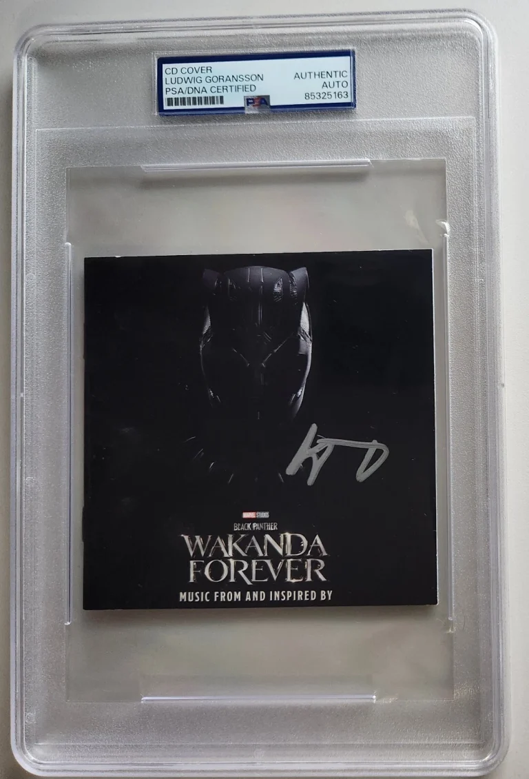 LUDWIG GORANSSON SIGNED BLACK PANTHER COMPOSER CD SOUNDTRACK RARE PSA SLAB