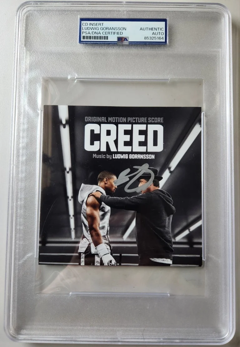 LUDWIG GORANSSON SIGNED CREED LEGENDARY COMPOSER CD SOUNDTRACK RARE PSA SLAB