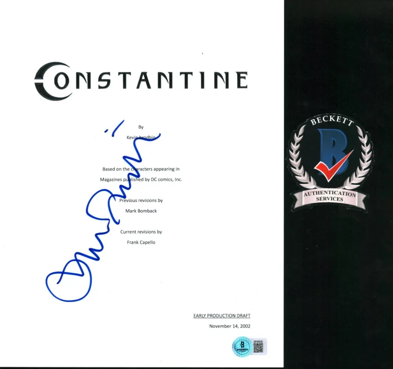 TILDA SWINTON SIGNED CONSTANTINE GABRIEL SCROPT FULL MOVIE BECKETT BAS COA