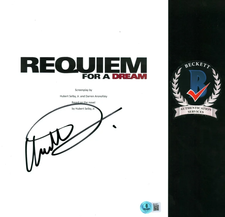 CHRISTOPHER MCDONALD SIGNED REQUIEM FOR A DREAM FULL SCRIPT BECKETT BAS COA