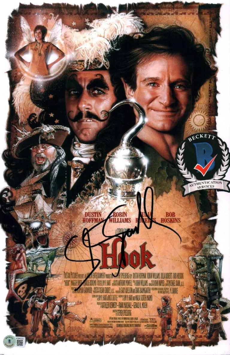 STEVEN SPIELBERG SIGNED HOOK LEGENDARY DIRECTOR 11X17 PHOTO BECKETT COA LOA