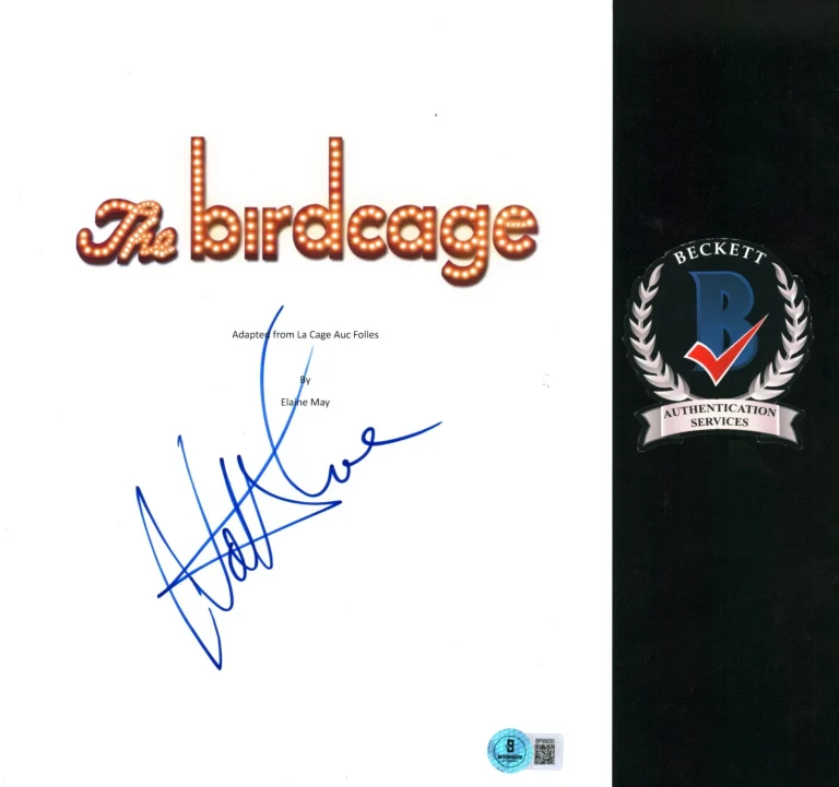 NATHAN LANE SIGNED THE BIRDCAGE LOOK FULL MOVIE SCRIPT AUTOGRAPH BAS COA