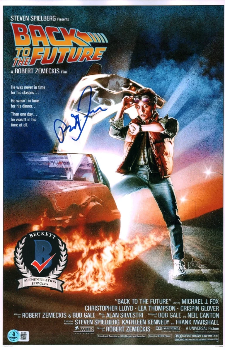 ROBERT ZEMECKIS SIGNED BACK TO THE FUTURE DIRECTOR BTTF 11X17 PHOTO BAS COA