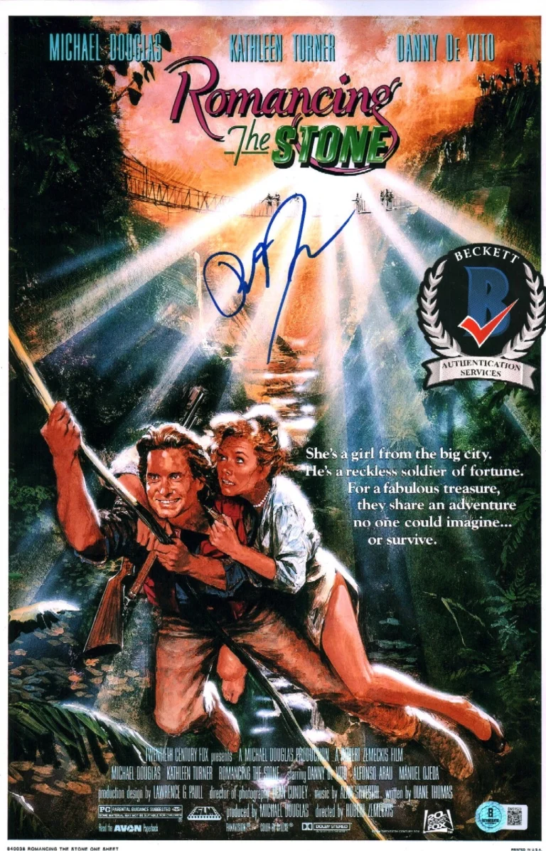 ROBERT ZEMECKIS SIGNED ROMANCING THE STONE DIRECTOR BTTF 11X17 PHOTO BAS COA